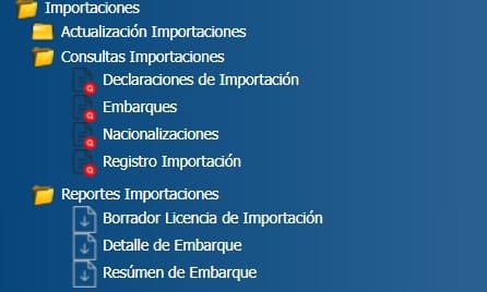 Informe importaciones erp ecas